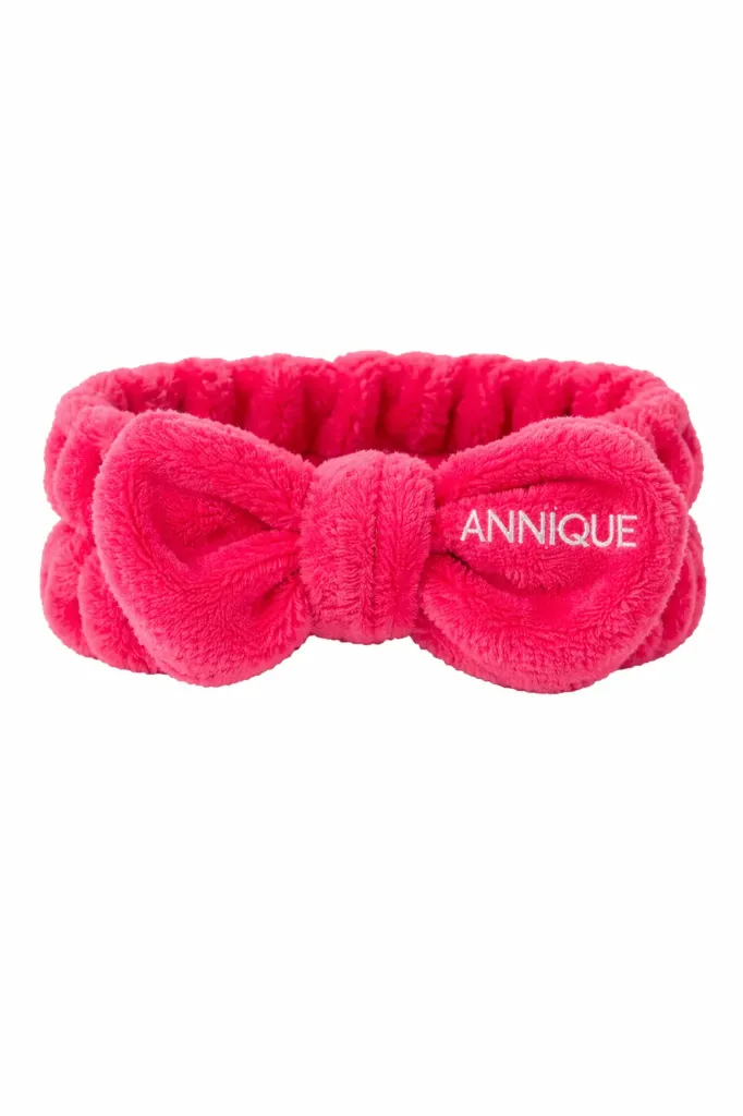 Annique Plush Skincare Headband (Pink)